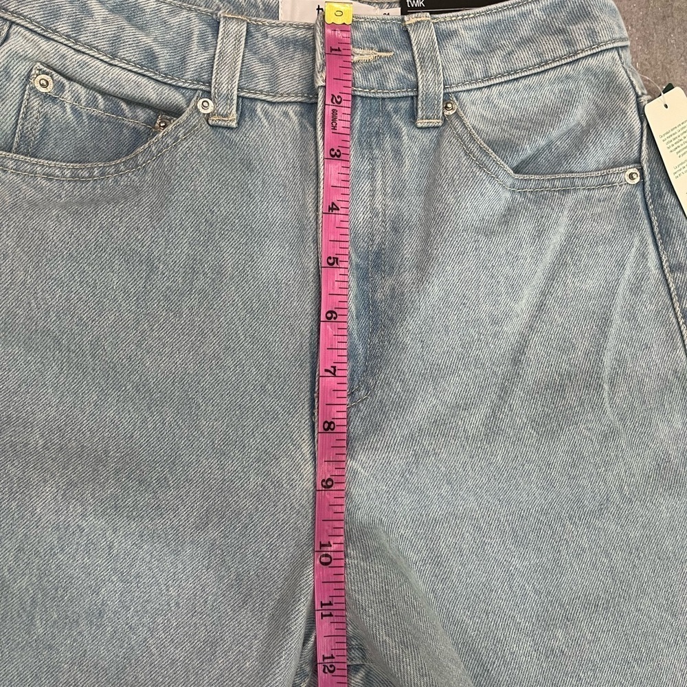 [W24Ins30”]Twik R&B light washed wide leg High Rise Denim Jeans - Picture 3 of 8